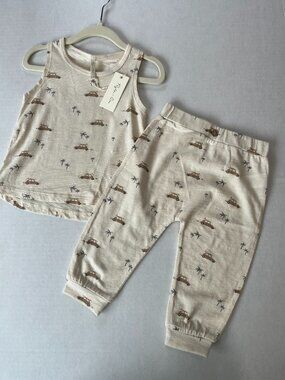 Baby - 3-6M & 12-18M - NWT Rylee + Cru Tank and Slouch Pant Set in Surf Buggy